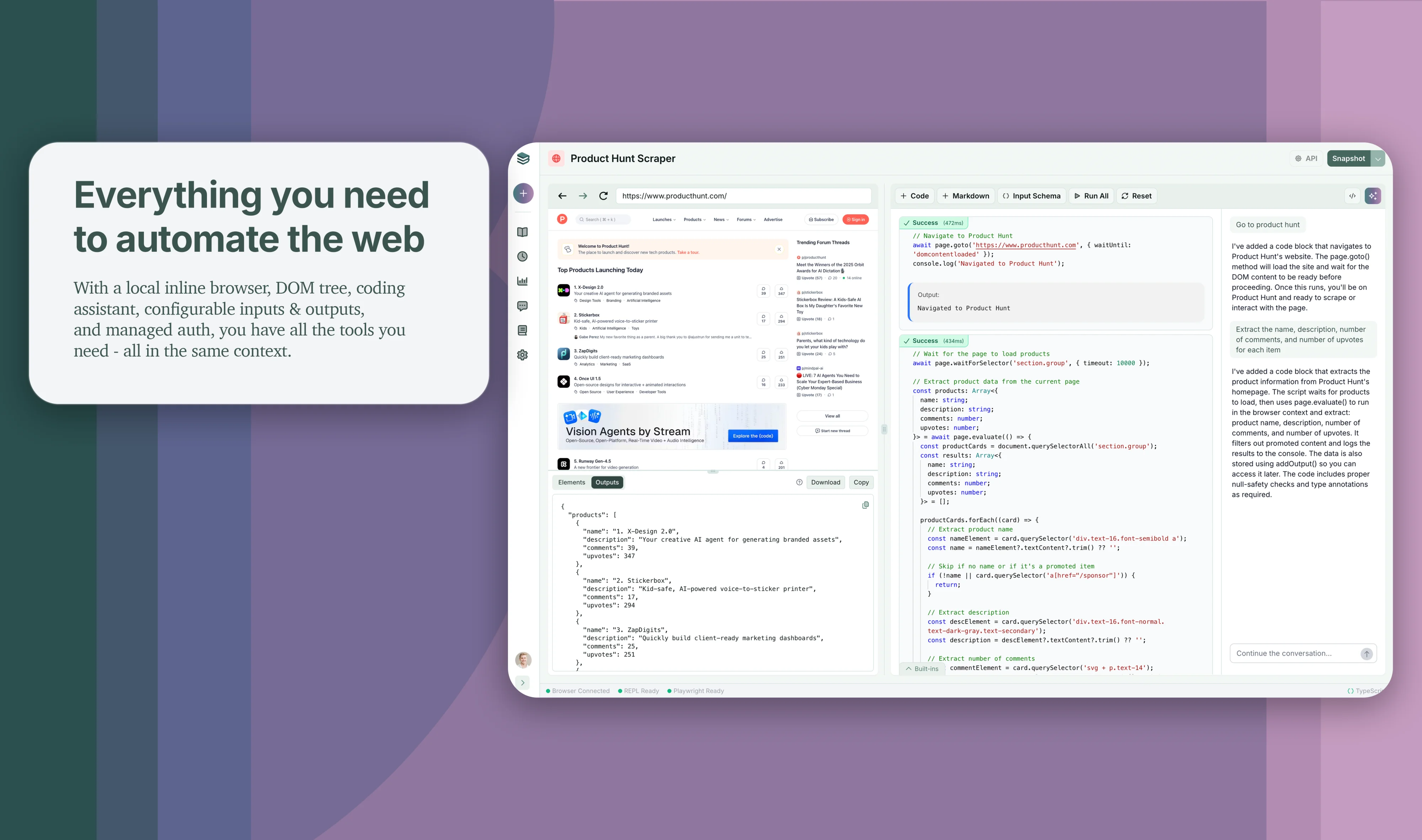 BrowserBook — AI Browser Automation IDE | DiscoverNext
